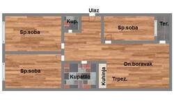 Troiposoban stan, Novi Sad, prodaja, 66m2, 129100e, id977851